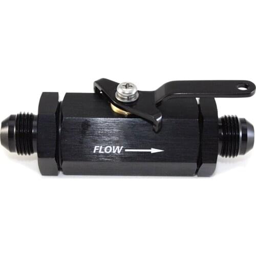 Auto Modified Parts AN6 Fuel Check Valve Inline Shutoff Valve Aluminum Inline Fuel Shut Off Valve Cut Off Switch