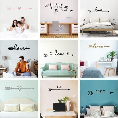 Free Shiping Love Wall Sticker Home Decoration For Bedroom Living Room Decor Wall Stickers Mural Vinyl Decorative Wallpaper