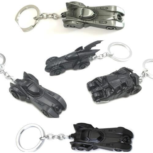 6 Style The Dark Knight Car Model Keychain Alloy Key Chain For Mens Souvenir Car Key Ring Jewelry