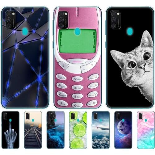 For Samsung M21 Case 6.4" Soft Silicon Tpu Cover For Samsung Galaxy M21 M 21 SM-M215FZGUSER m215 Phone Back Shell Bumper Funda