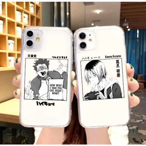 Anime Haikyuu High School Volleyball Hinata Kageyama Tobio Phone case For iPhone 11 12 Pro XS MAX XR X 7 8 6Plus SE Phone Cover