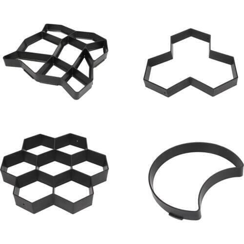 Manually Paving Cement Brick Concrete Molds DIY Plastic Path Maker Mold Garden Stone Road Paving Mold Garden Building Decoration