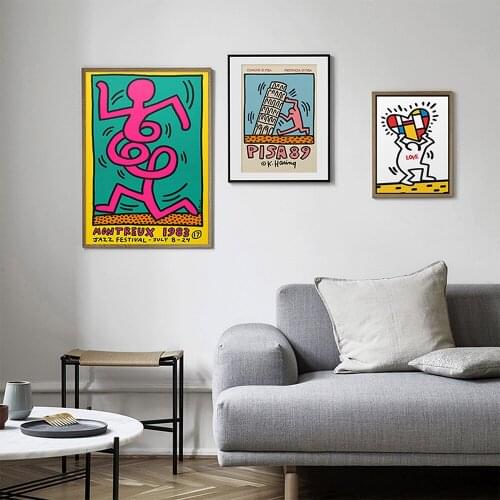 Italy Travel Retro Print Montreux Jazz Wall Art Canvas Painting Nordic Posters And Prints Wall Pictures For Living Home Decor