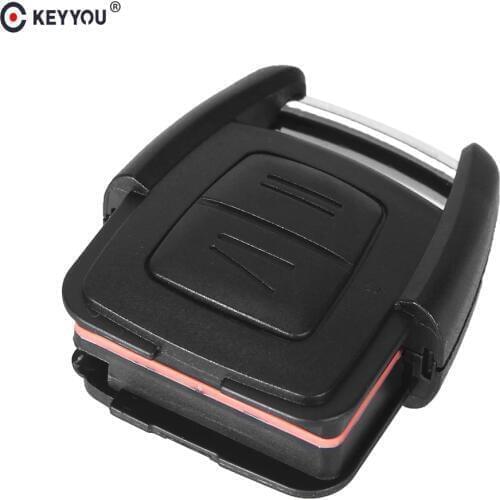 KEYYOU 10pcs/Lot 2 Buttons Remote Car Key Shell Fob for Vauxhall Opel Astra Zafira Omega Vectra Free Shipping