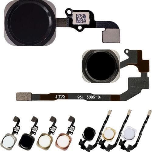 MHCAZT Home button Key With flex Cable Assembly For iPhone 5s 6 6Plus 6s 6sPlus Homebutton