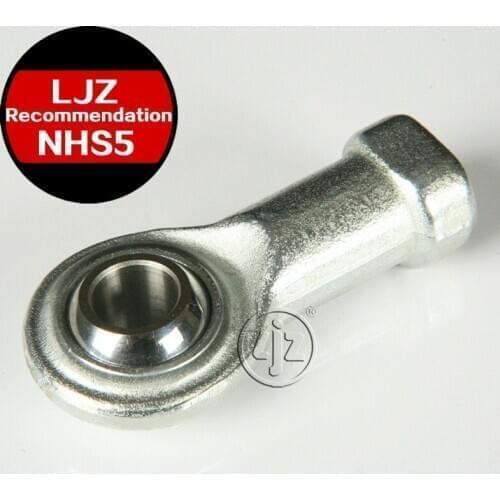Steel to steel Mantenance free rod ends Bearings M5*0.8 Right and Left hand thread 5mm bore 1 Pieces/lot