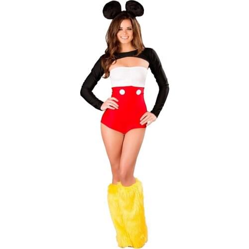 Adult Mouse Costume Sexy Women Halloween Animal Cosplay Outfits Fancy Dress