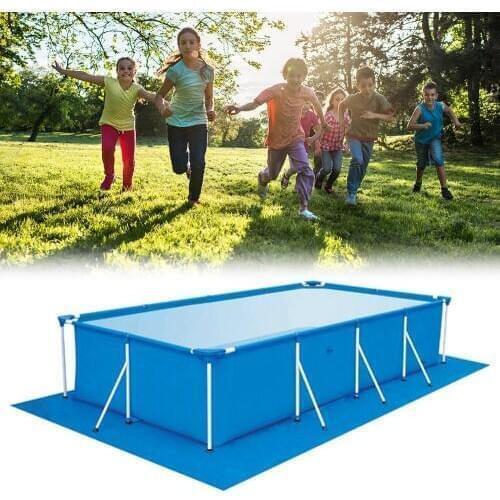 Rectangle Swimming Pool Ground Mat High-quality Polyester Cloth Easy To Clean Square Floor Swimming Pool Cover Accessories