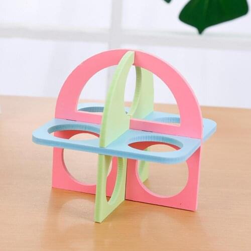 Colorful Cage House Hamster Squirrel Small Pet Exercise Fitness Climbing Toy Wooden Animal Entertainment Exercise Ornaments