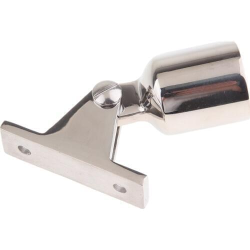 Boat Bimini Top Cap Tube Deck Hinge Fits 1 inch Round Tubing Marine Grade Stainless Steel