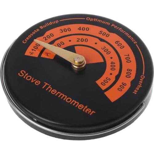 Alloy Magnetic Stove Flue Pipe Thermometer - Temperature Gauge For Wood Burner