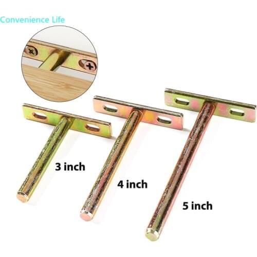 Invisible Drijvende Plank Beugels Wandmontage Nail Vaste Tafel Verborgen T-Vormige Houder Zware Ondersteuning Home hardware 1Pc