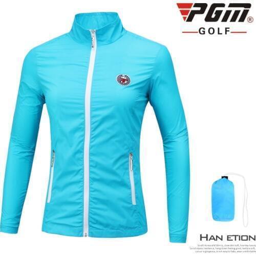 Pgm Autumn Winter Women Golf Jackets Windproof Hooded Golf Jackets Outdoor Anti-Pilling Sportswear Long Sleeve Jackets D0506