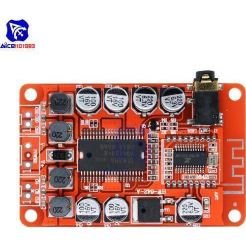 YDA138 Bluetooth Digital Audio Amplifier Board Reverse Connection Protection HF187 Class D Dual Channel Amplifier Module