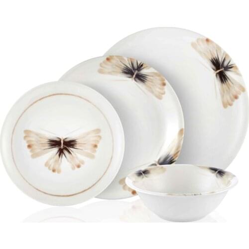 The Mia Gift Dowries Service Presentation For Butterfly Patterned Authentic Porcelain Dinner Set Dreamy 24 Piece
