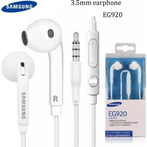 100% Original Samsung EO-EG920 Earphone In-ear With control Speaker Wired 3.5mm headsets With Mic 1.2m In-ear Sport Earphones