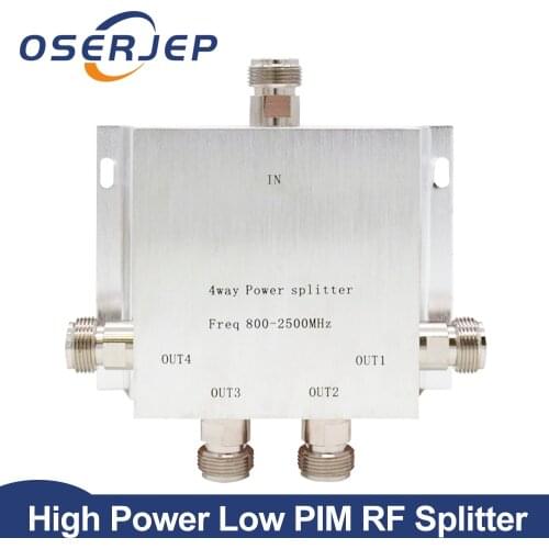 4 Way N 1 In/To 4 Power Divider Splitter 380~2500MHz for GSM CDMA 3G Signal Booster ,Connect To Indoor Antenna Outdoor antenna