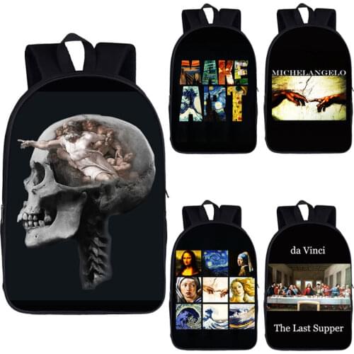 Cool Colorful Death Skull Backpack for Teenagers Men Women Rucksack Daily Travel Bag Children School Bags Bookbag
