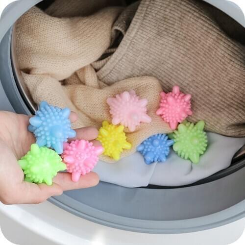 Laundry Ball Decontamination Anti-winding Washing Machine Ball Irregular Shape 4 Pcs Wash Ball Random Color Clothes Cleaning