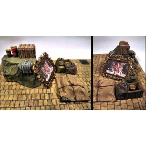 Resin sundries combination 1:35 sand table model