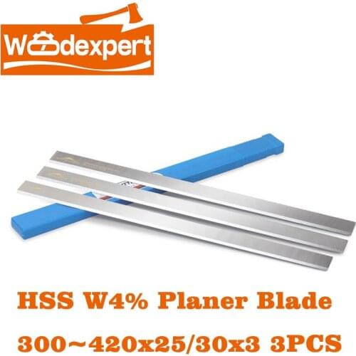 HSS Planer Blade Knife W4 for Jointer&Surface Woodworking Planer/Wood Line Routing Machine(Length300/310/320/350/400/420mm)