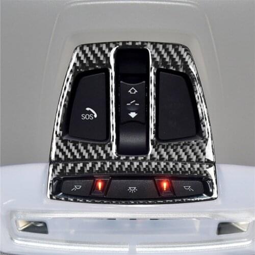 Carbon Fiber Reading Light Lamp Cover Trim for BMW X5 X6 F15 F16 2014-2018 Stylish Car Accessories Car Stickers Brand New