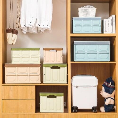 Car Trunk Storage Box Car Storage Tools Multifunctional Folding Storage Box For Car Portable With Lid Organizer Automotive Goods