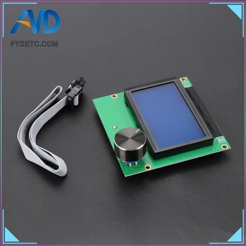 3D Printer Parts Controller RAMPS 1.4 LCD 12864 Display Control Panel Blue Screen For Ender-3 3D Printer