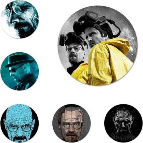Heisenberg Breaking Bad Painted Badge Brooch Pin Accessories For Clothes Backpack Decoration gift