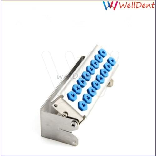 16 Holes Dental Organizer Holder Bur Block Implant Drills Case HP RA FG 16hole