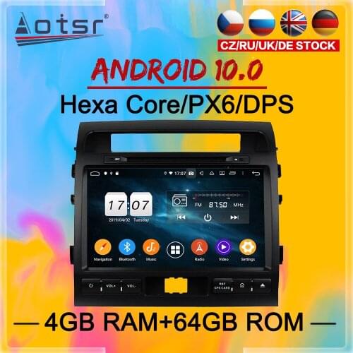 2 Din IPS Screen Android 10 DSP Car Multimedia Player For Toyota Land Cruiser 200 2008-2015 Navi Audio Radio Stereo head unit