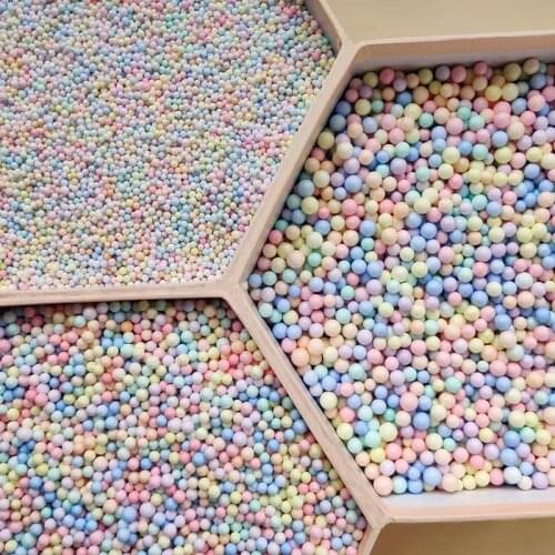 20/50/100g Colorful Foam Ball Gift Box Packing Filled DIY Snow Mud Particles Accessories Slime Balls Ballon Foam Filler Supplies