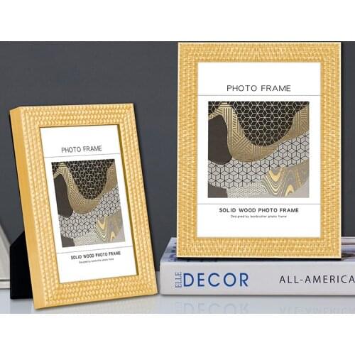 6/7/10 Inch Italian Design Simple Solid Wood Photo Frame Living Room Ornaments