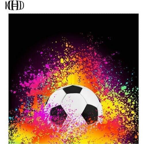 NEW Diamond Cross Stitch Color Football Icon Diamond Embroidery Mosaic Picture Full Square Diamond Painting Diy Embroidery Kit