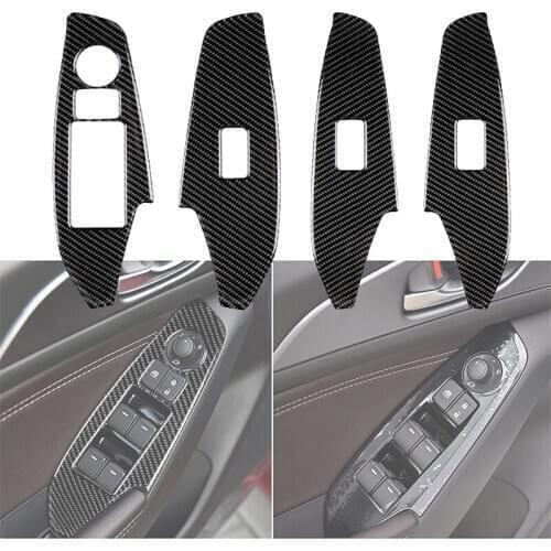 Car Accessories Armrest Door Handle Window Lift Switch Button Panel Frame Decal Cover Trim For Mazda 3 Axela M3 2017 2018 2019