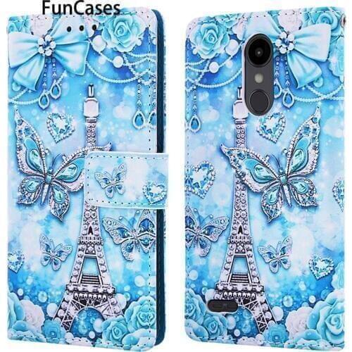 Tiger PU Leather Flip Wallet Case For etui LG Aristo 2 Celular Smartphone Covers sFor Protector LG cellular Q stylus / Stylus 4