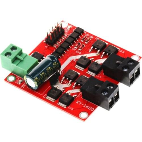 Dual Channel DC Motor Driver Module 160W 7A 12V 24V H-Bridge L298 Logic Control Signal Optocoupler PWM Drive Reversing Braking