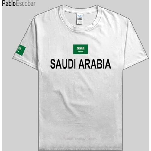 Saudi Arabia t shirts man t-shirts 100% cotton nation team tshirt cotton meeting fans streetwear fitness Saudi Arabian SA