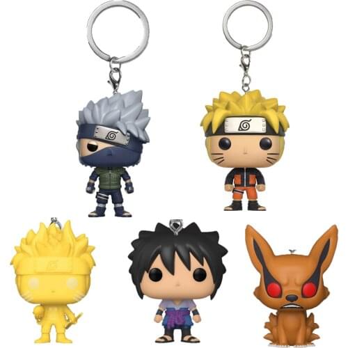 Pocket Keychain Figure Collection Series Cartoon Bag Key Toys Gift Keyring Cute Japanese Anime Model Doll Birthday Gift with Box