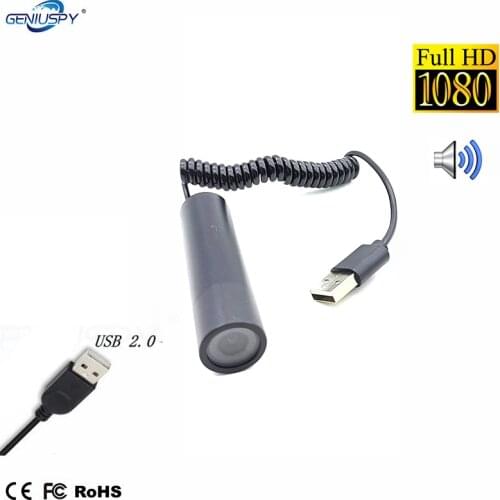 Audio Video USB Mini Bullet Camera 1080P Drive-Free Spring Cable USB 2.0 Camera For Android Device/Computer/Industrial/Sport Use