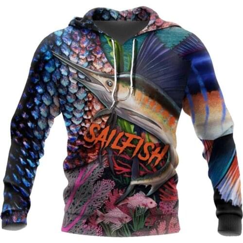 Fishing 3D Printed Mens Hoodies Harajuku Streetwear Autumn Hooded Sweatshirt Unisex Casual Jacket Tracksuits TD155655546