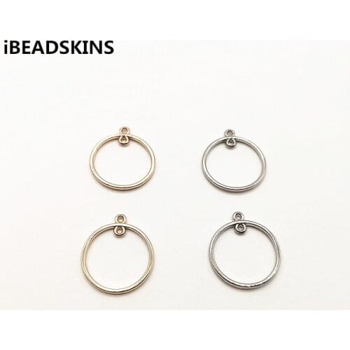 New arrival! 23x20mm 100pcs ring shape charm for stud earrings,earrings accessories,Earring parts hand Made earring making