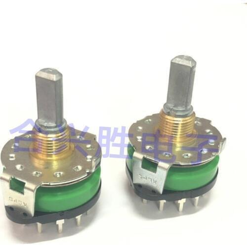 Rotary switch SRRM1C7800 band switch 4 knife 3 files 360 degrees full rotating shaft length 20MM