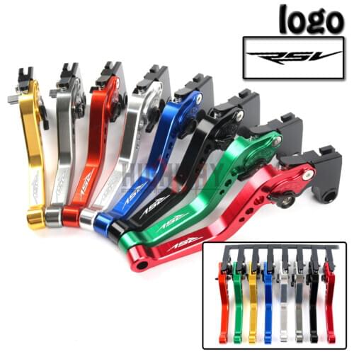 Motorcycle Brake Handle Bar Lever CNC Aluminum Short Adjustable Brake Clutch levers For Aprilia RSV4 FACTORY RSV4-R/RR 2009-2017