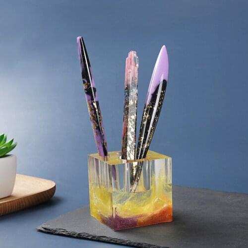 Ballpoint Pen Transparent Silicone Mould Dried Flower Resin Decorative Craft DIY Ballpoint Pen Mold Epoxy Resin Mold for Jewelry