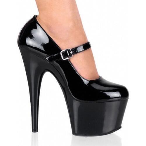 Customized style with 15 cm high shoes 9051 - single crystal shoes PU leather sexy womens shoes