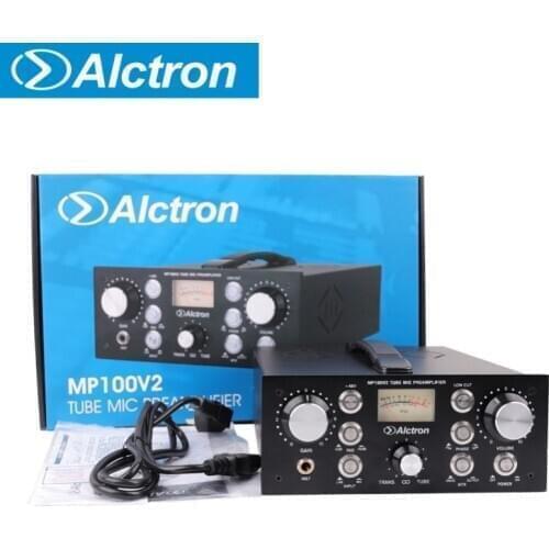 Alctron MP100V2 recording studio tube&fet mic preamplifier with multi-function knobs,amplify each signal carefully pre amp