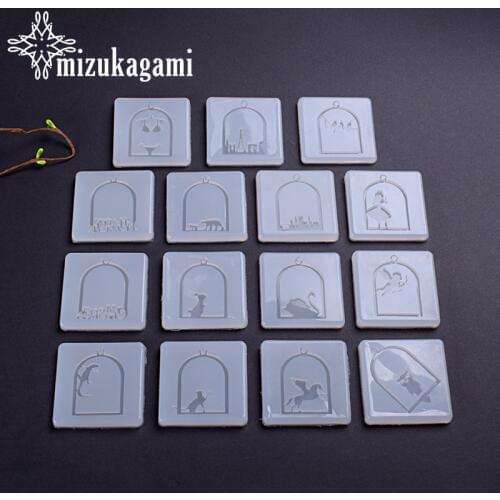 UV Resin Liquid Silicone Mold Animal Castle Charms Resin Mold Molds For DIY Pendant Charms Making Jewelry Finding Accessories