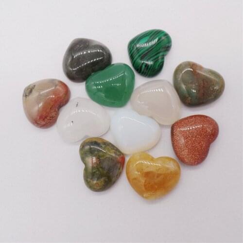 100Pcs 18x15x6mm Colourful Mix-And-Match Materialsm Love Heart Cab Cabochon For DIY Jewelry Making Necklace Accessories Gift