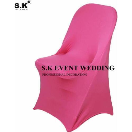 190GSM Thick Spandex Stretch Folding Chair Cover For Wedding Banquet Event Decoration